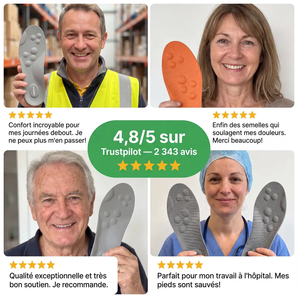 Semelles Confort & Amorti – Soutien Plantaire